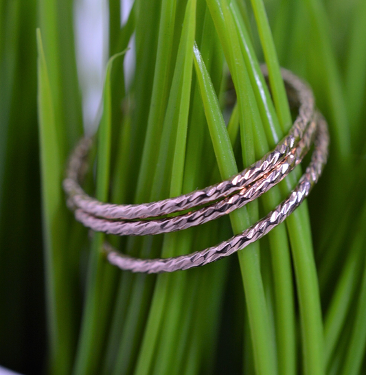 Rose Gold Fill Ultra Thin Sparkle Ring