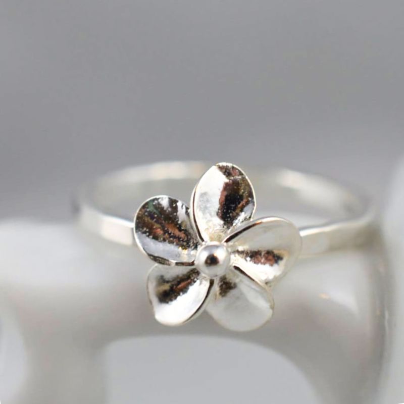 Sterling Silver Flower Ring