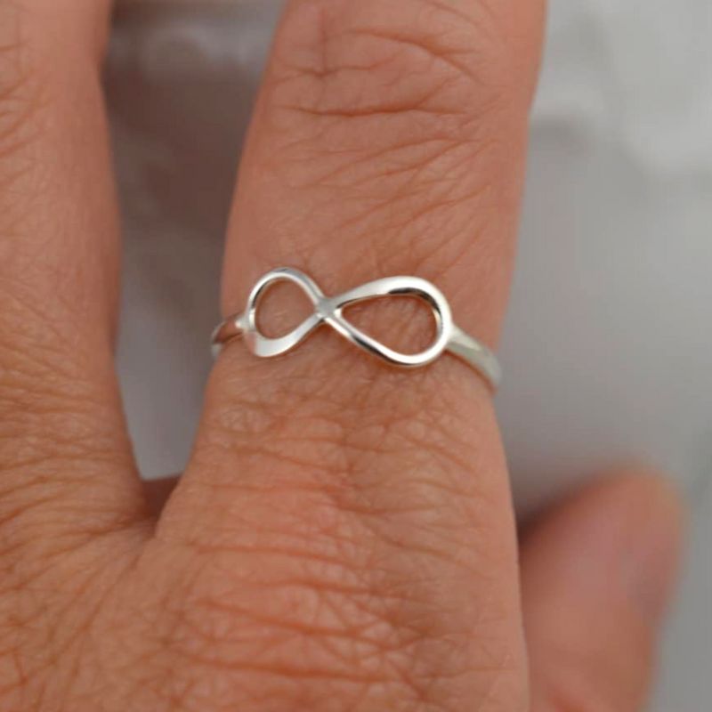 Infinity Ring in Sterling Silve