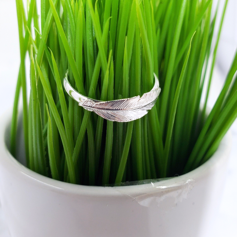 Sterling Silver Feather Ring