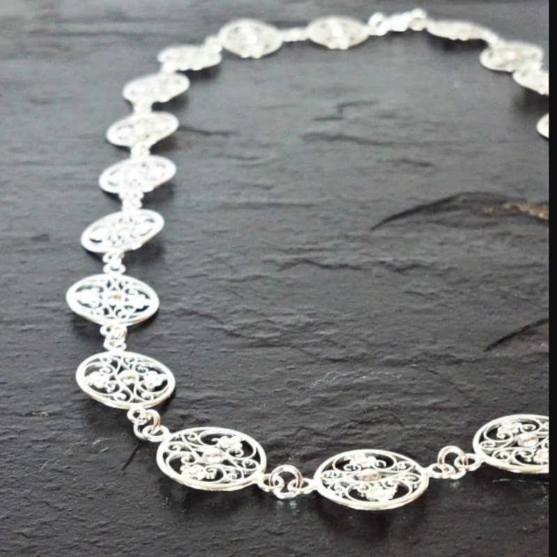 Sterling Silver Filigree Necklace