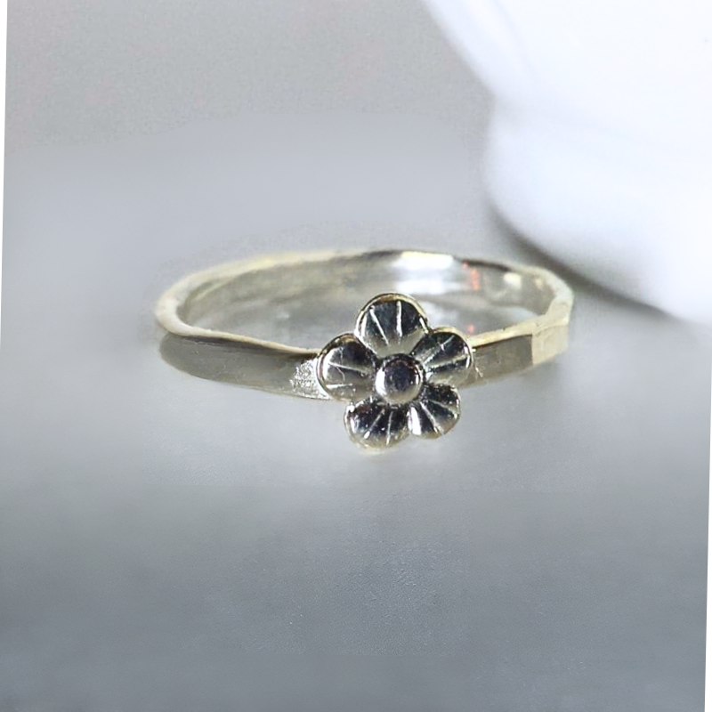 Sterling Silver Flower Ring