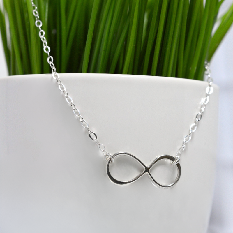 Sterling Silver Infinity Necklace