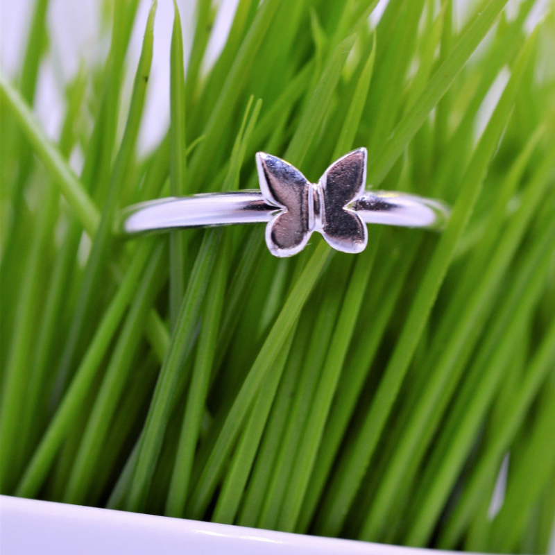 Sterling Silver Butterfly Ring