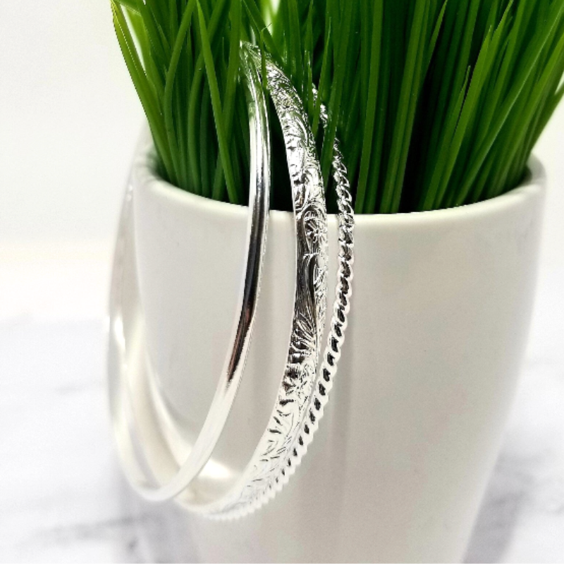 Sterling Silver Bangle Set