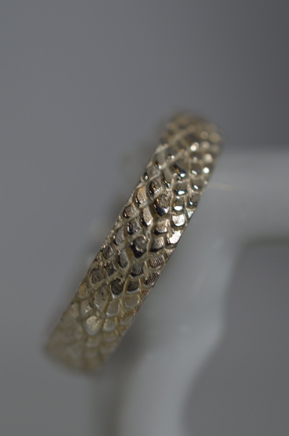 Sterling Silver  Snake Skin Pattern Ring