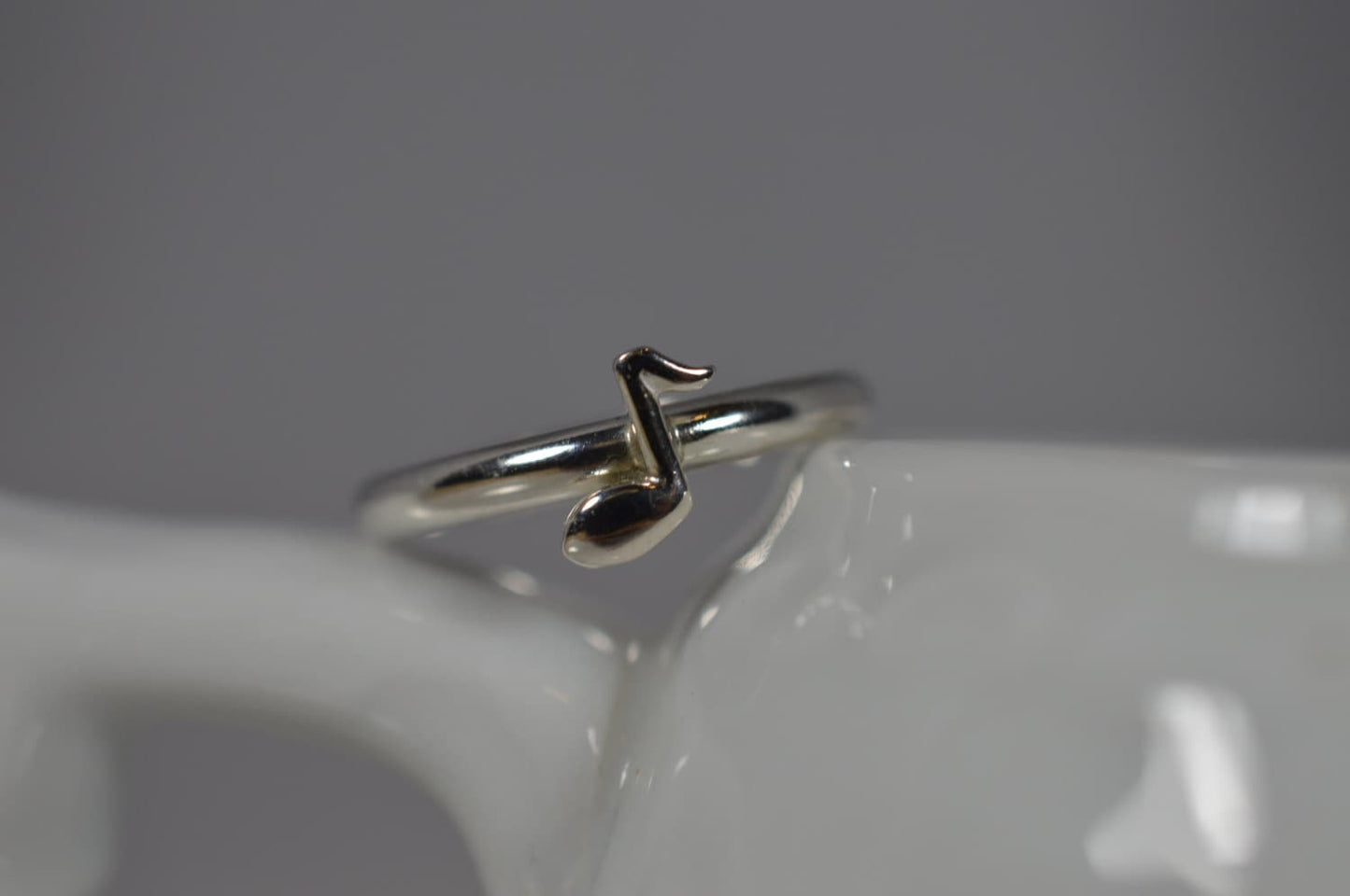 Sterling Silver Music Note Ring