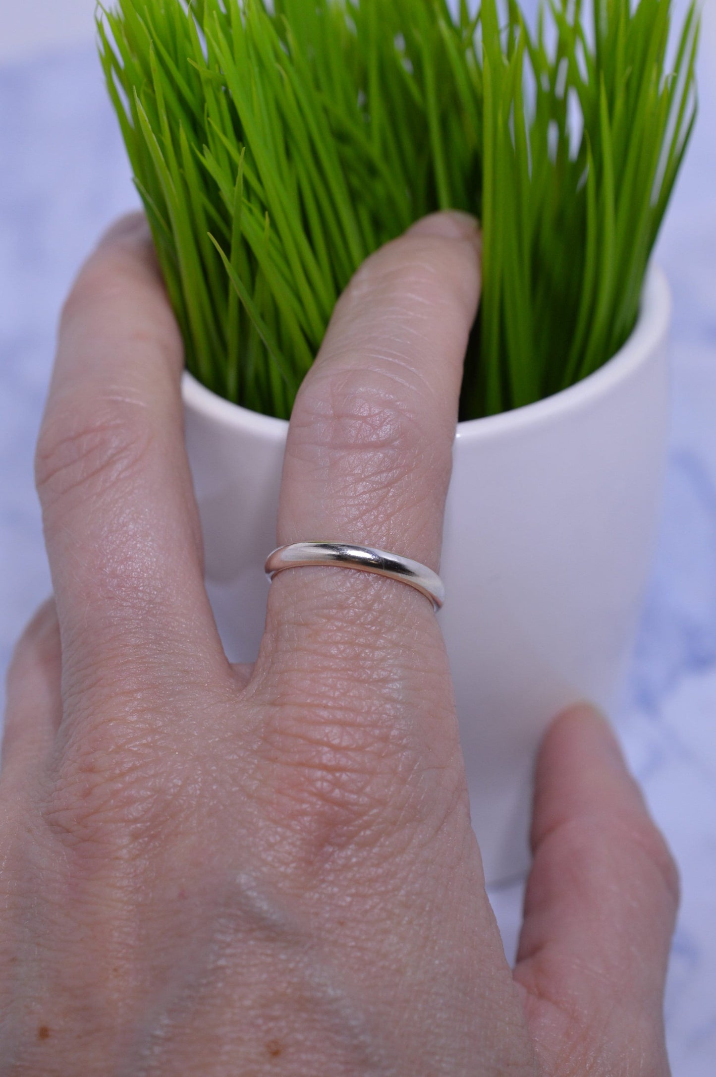 Simple Sterling Silver Ring Band