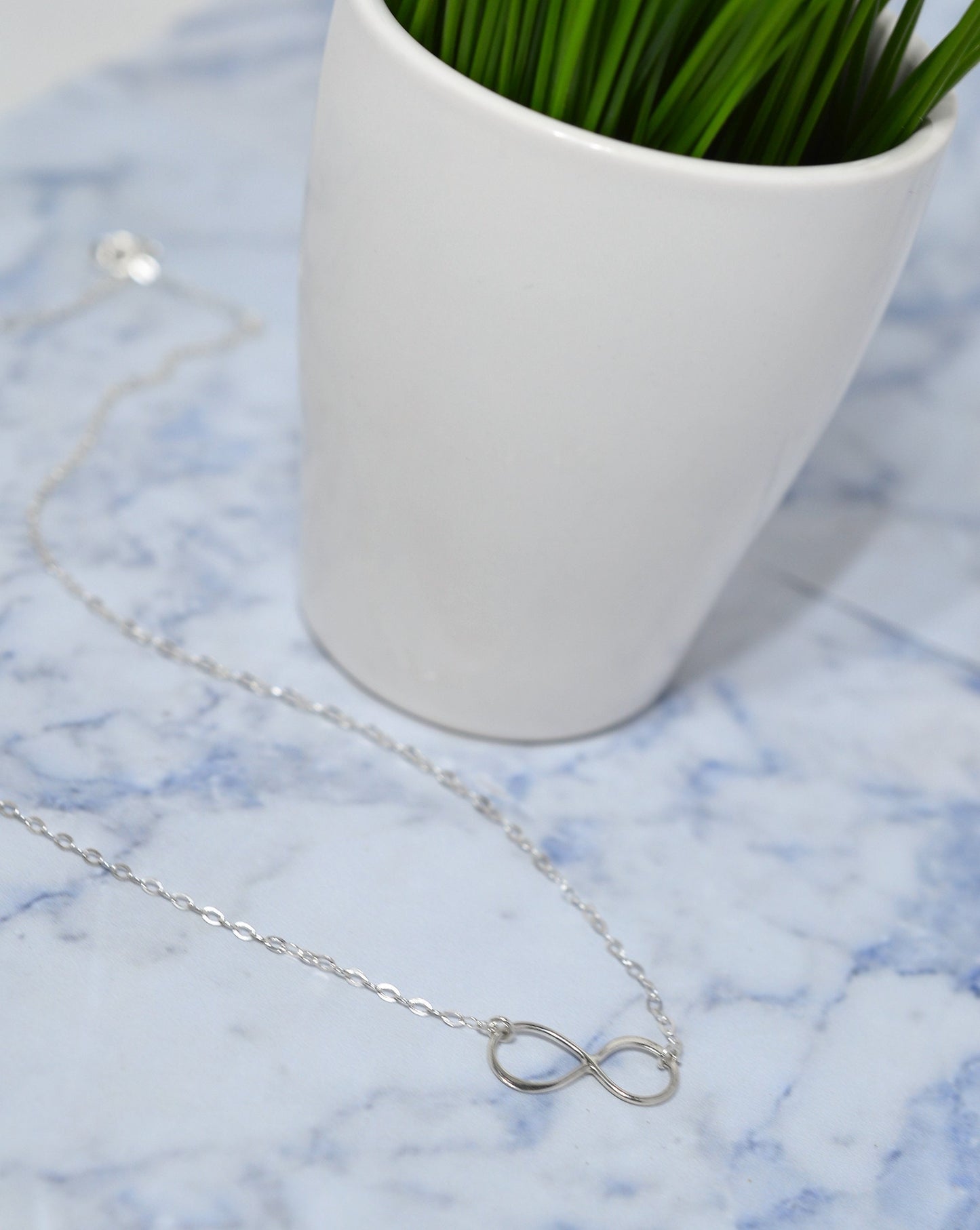 Sterling Silver Infinity Necklace