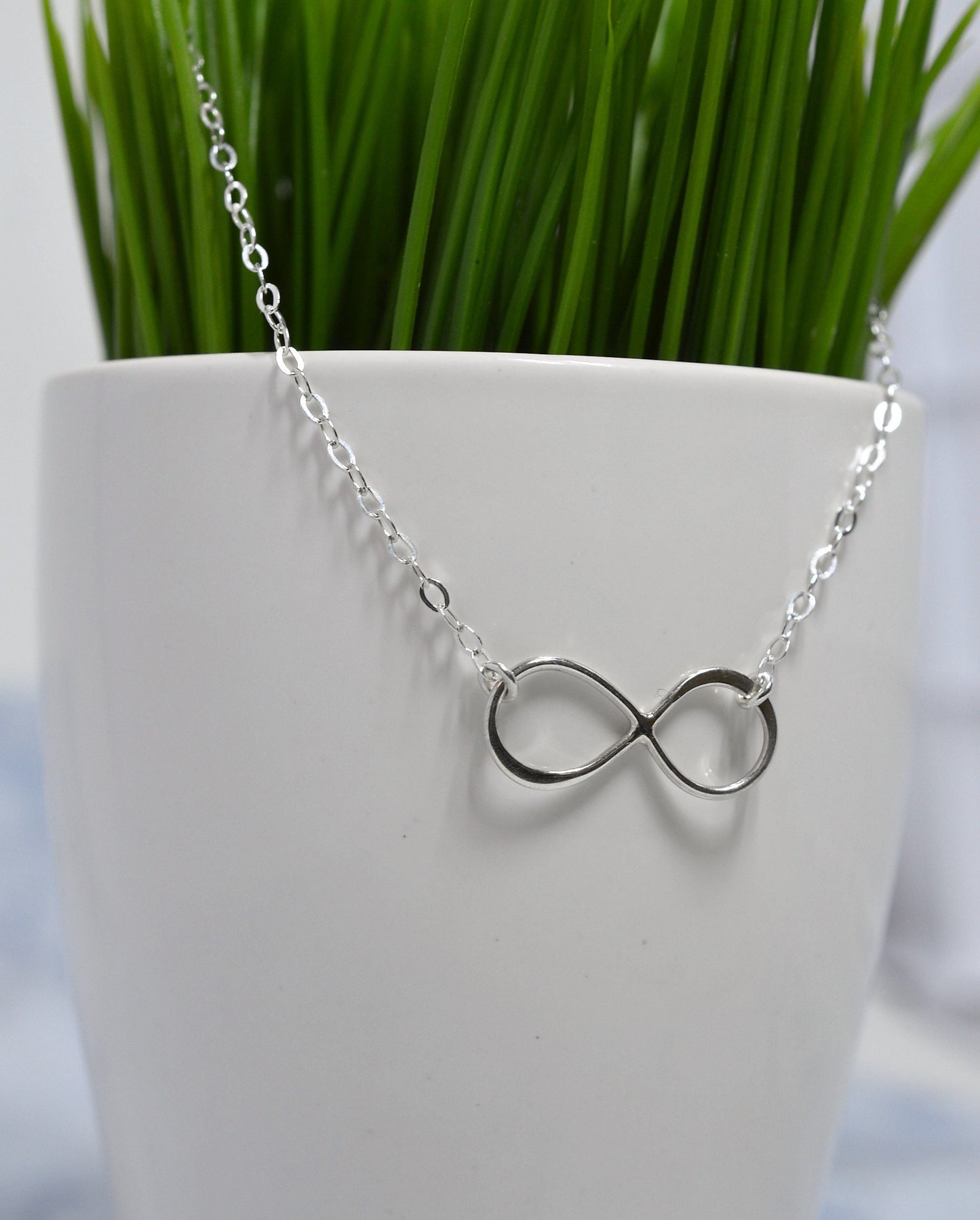 Sterling Silver Infinity Necklace