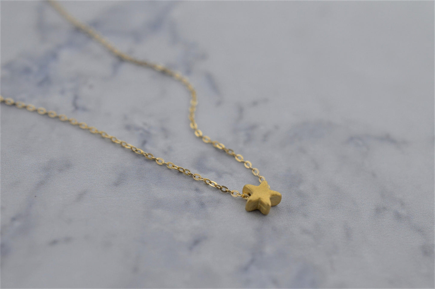 Tiny Gold Fill Star Necklace