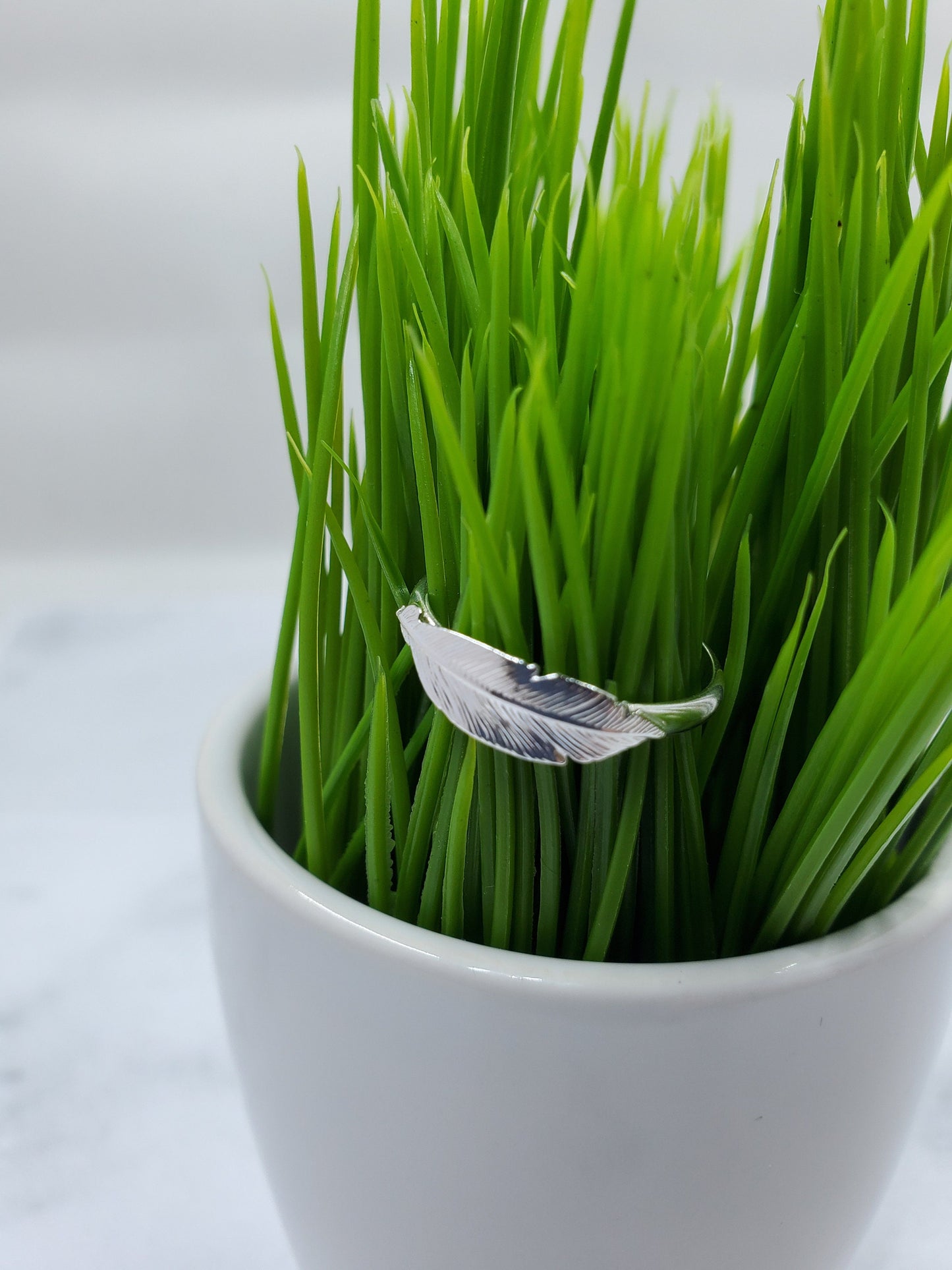 Sterling Silver Feather Ring