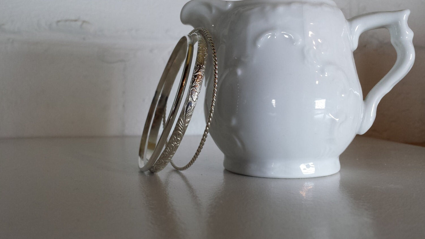 Sterling Silver Bangle Set