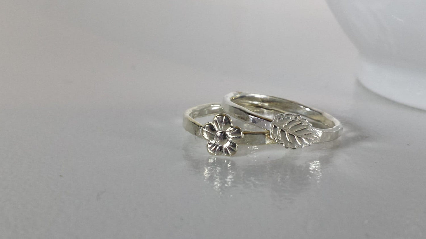 Sterling Silver Flower Ring