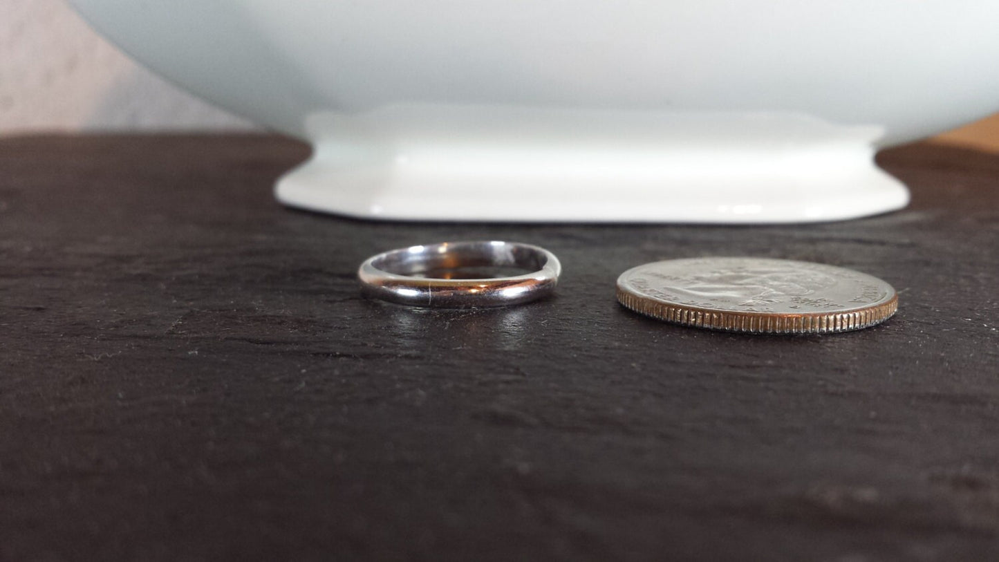 Simple Sterling Silver Ring Band