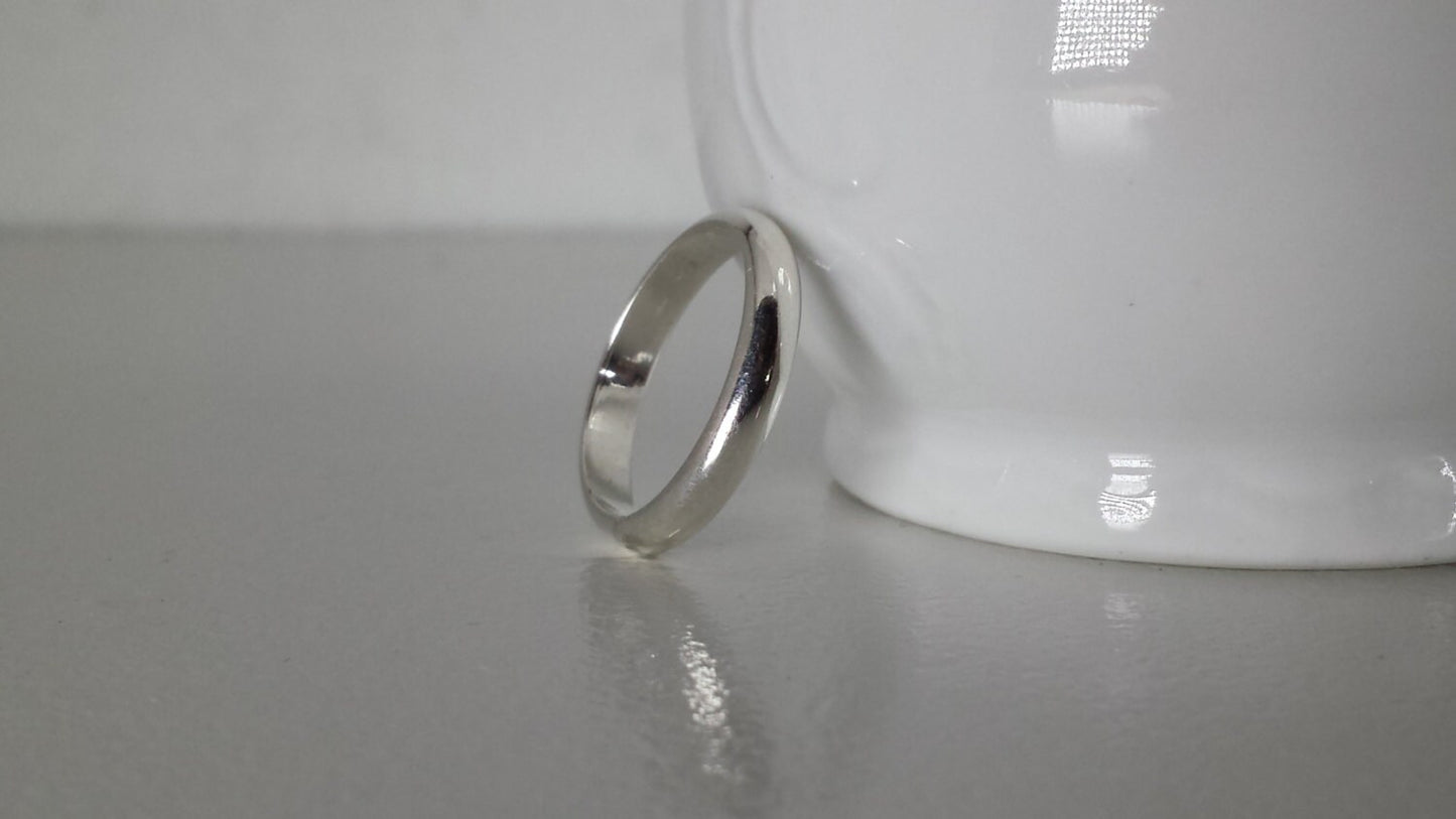 Simple Sterling Silver Ring Band