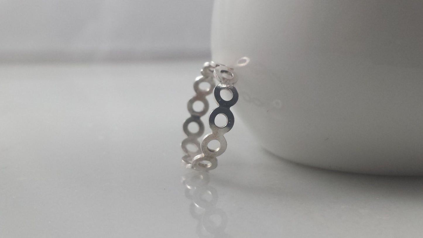 Sterling Silver Open Circles Ring