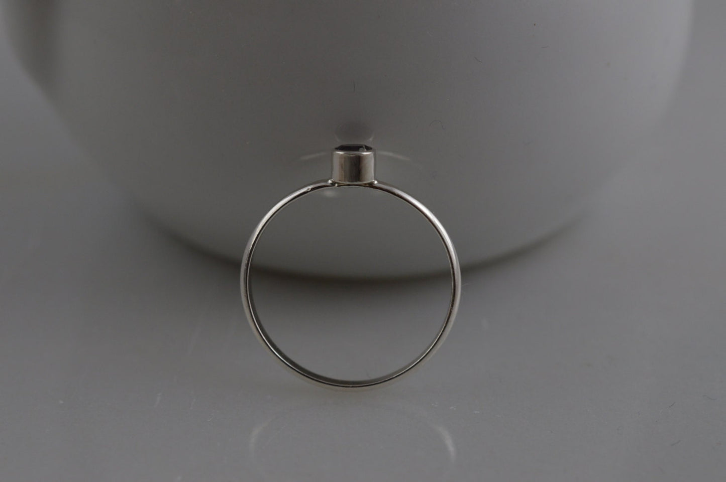 Sterling Silver 3mm Iolite Ring