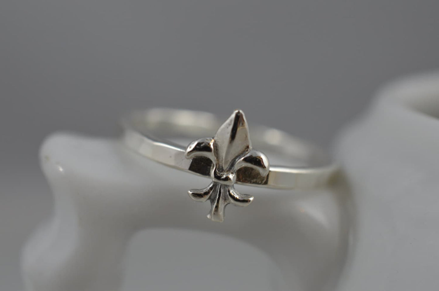 Sterling Silver Fluer de Lis Ring