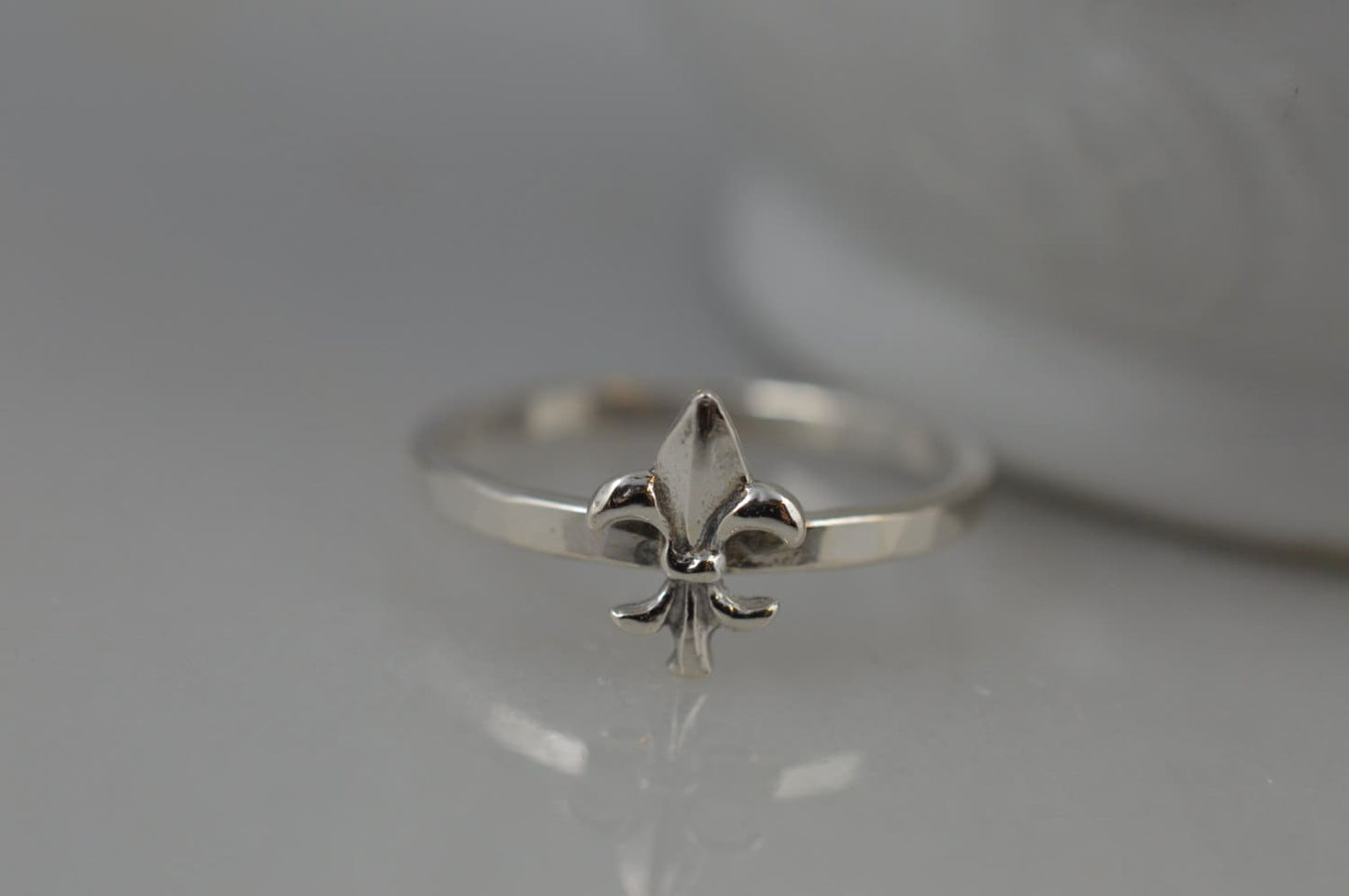 Sterling Silver Fluer de Lis Ring