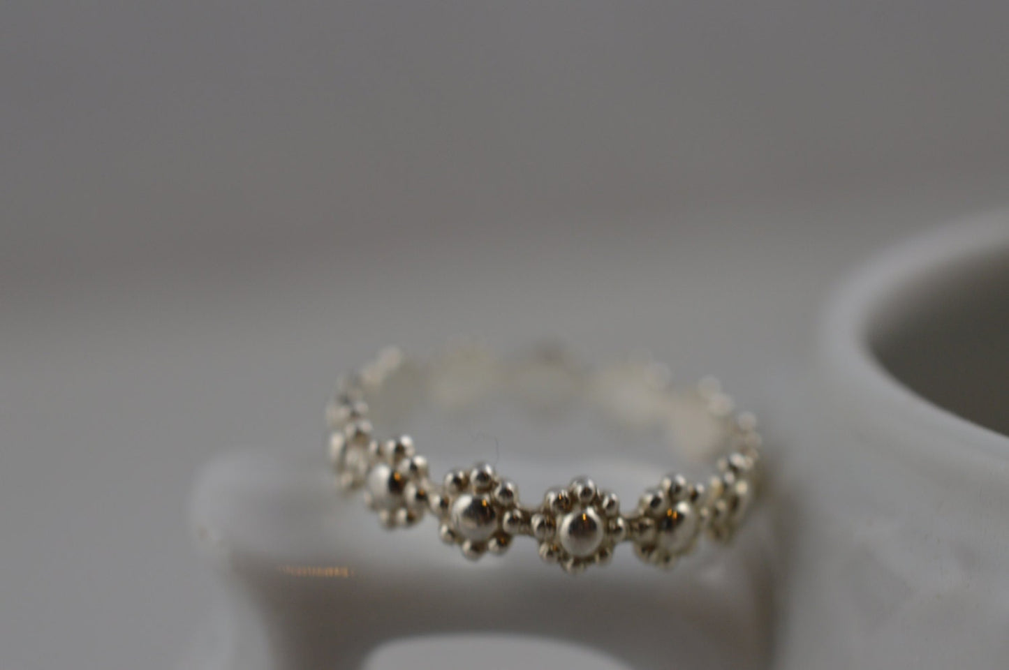 Sterling Silver Daisy Flower Ring